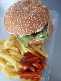 Cheeseburger frites